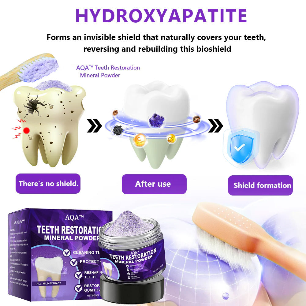 AQA™ Teeth Restoration Mineral Powder🦷(ADA recommended) (🎁Flash Sale - Don’t Miss Out)