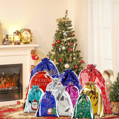 🎅🏻Early Christmas Sale🎁Christmas Cheer Drawstring Gift Bags🌲