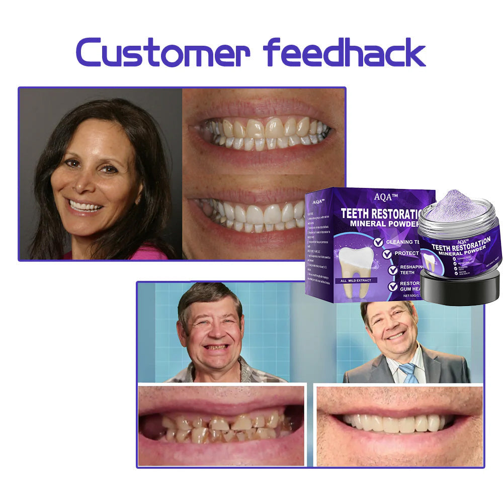 AQA™ Teeth Restoration Mineral Powder🦷(ADA recommended) (🎁Flash Sale - Don’t Miss Out)