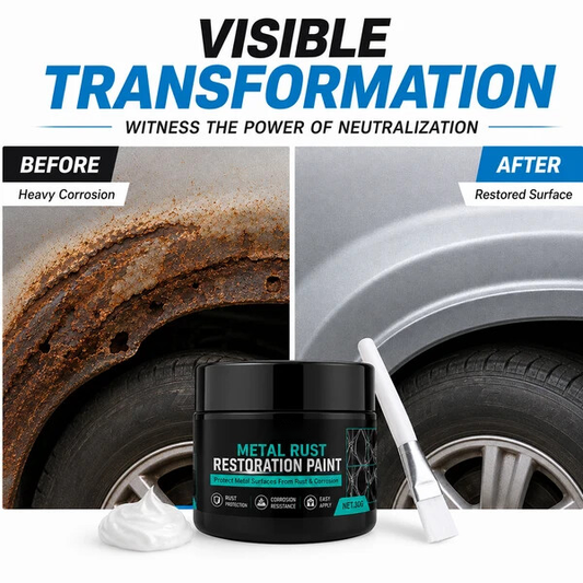 2026 HOT SALE 50K+ SOLD! Metal Rust Protection Black Repair Paste – Restores rusty gates, railings & tools. Forms protective coating – no need to replace! 🛡️✨🔥